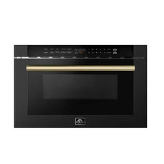 Forno Espresso Capoliveri 24" Microwave Drawer in Black - FMWDR3000-24BLK - The Home Selection