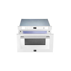 Forno Espresso Capoliveri 24" Microwave Drawer in White- FMWDR3000-24WHT - The Home Selection