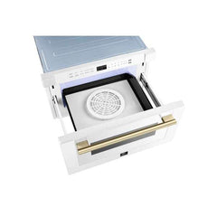 Forno Espresso Capoliveri 24" Microwave Drawer in White- FMWDR3000-24WHT - The Home Selection