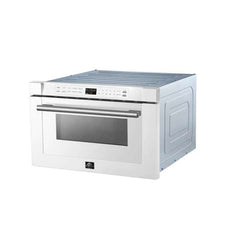 Forno Espresso Capoliveri 24" Microwave Drawer in White- FMWDR3000-24WHT - The Home Selection
