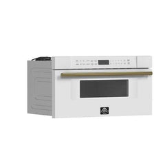 Forno Espresso Capoliveri 30" Microwave Drawer in White, 1.2 cu.ft., 1000 Watt, Defrost Rack - FMWDR3000-30WHT - The Home Selection