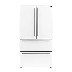 Forno Espresso Moena 36-inch 19.2 Cu.ft French Door Refrigerator (FFRBI1820-36) - The Home Selection