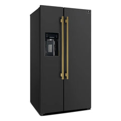Forno Espresso Salerno 36-inch 20 cu.ft Side-by-Side Refrigerator with Water Dispenser - FFRBI1844-36 - The Home Selection