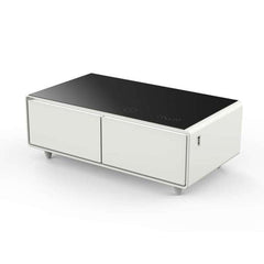 Forno Evoluto Tavolo 51-Inch Smart Coffee Table – Dual Refrigerator Drawers, Bluetooth 5.0 Audio, Wireless Charging & RGB Ambient Light - FCTFR7006-51 - The Home Selection