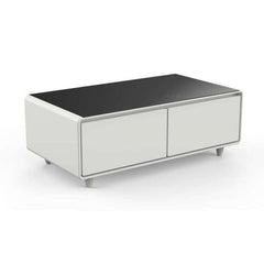 Forno Evoluto Tavolo 51-Inch Smart Coffee Table – Dual Refrigerator Drawers, Bluetooth 5.0 Audio, Wireless Charging & RGB Ambient Light - FCTFR7006-51 - The Home Selection