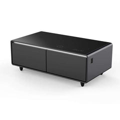 Forno Evoluto Tavolo 51-Inch Smart Coffee Table – Dual Refrigerator Drawers, Bluetooth 5.0 Audio, Wireless Charging & RGB Ambient Light - FCTFR7006-51 - The Home Selection
