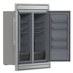 Forno Fortezza 60 Inch Convertible Refrigerator/Freezer with Modern Trim Kit, Stainless Steel, Total No Frost, with Automatic Ice Maker - FFFFD1738-60MG - The Home Selection