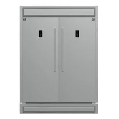 Forno Fortezza 60 Inch Convertible Refrigerator/Freezer with Modern Trim Kit, Stainless Steel, Total No Frost, with Automatic Ice Maker - FFFFD1738-60MG - The Home Selection