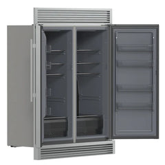 Forno Fortezza 60 Inch Convertible Refrigerator/Freezer with Trim Grill, Stainless Steel, Total No Frost, with Automatic Ice Maker - FFFFD1738-60SG - The Home Selection