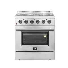Forno Galiano 30" Electric Range with Convection Oven in Stainless Steel - FFSEL6083-30 - The Home Selection