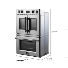 Forno Gallico 30-Inch Electric French Door Double Oven (FBOEL1388-30) - The Home Selection