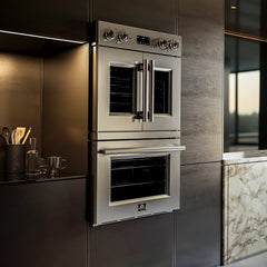 Forno Gallico 30-Inch Electric French Door Double Oven (FBOEL1388-30) - The Home Selection