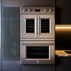 Forno Gallico 30-Inch Electric French Door Double Oven (FBOEL1388-30) - The Home Selection