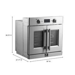 Forno Gallico 30-Inch Electric French Door Wall Oven (FBOEL1371-30) - The Home Selection