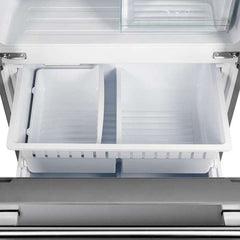 Forno Gallipoli 30" French Door Refrigerator, 17.5 cu.ft. Capacity & Modern Decorative Grill - 34" Wide - FFFFD1974-35MG - The Home Selection