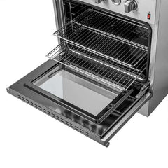 Forno Giovanni 30" Gas Range with 5 Burners, 4.32 cu.ft. Convection Oven, and Temperature Gauge - FFSGS6274-30 - The Home Selection