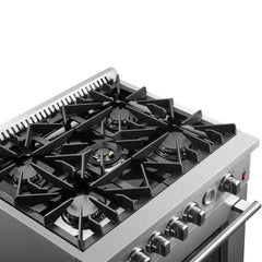 Forno Giovanni 30" Gas Range with 5 Burners, 4.32 cu.ft. Convection Oven, and Temperature Gauge - FFSGS6274-30 - The Home Selection