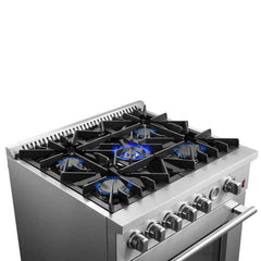 Forno Giovanni 30" Gas Range with 5 Burners, 4.32 cu.ft. Convection Oven, and Temperature Gauge - FFSGS6274-30 - The Home Selection
