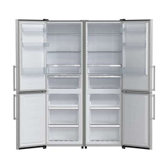 Forno Guardia 46.8-Inch 21.6 cu.ft. Side-by-Side Bottom Freezer Refrigerator in Stainless Steel (FFFFD1778-48) - The Home Selection