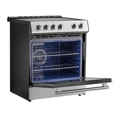 Forno Leonardo Espresso 30-Inch Induction Range in Stainless Steel (FFSIN0982-30) - The Home Selection