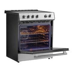 Forno Leonardo Espresso 30-Inch Induction Range in Stainless Steel (FFSIN0982-30) - The Home Selection
