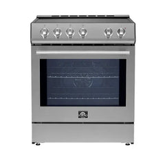 Forno Leonardo Espresso 30-Inch Induction Range in Stainless Steel (FFSIN0982-30) - The Home Selection