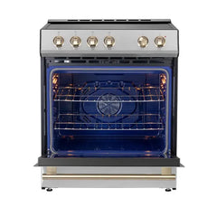 Forno Leonardo Espresso 30-Inch Induction Range in Stainless Steel (FFSIN0982-30) - The Home Selection