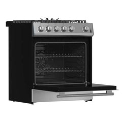 Forno Leonardo Espresso 30" Stainless Steel Gas Range, 5 Burners, 39 500 BTU, 5 cu.ft. Convection Oven - FFSGS1116-30 - The Home Selection
