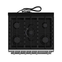 Forno Leonardo Espresso 30" Stainless Steel Gas Range, 5 Burners, 39 500 BTU, 5 cu.ft. Convection Oven - FFSGS1116-30 - The Home Selection