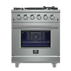 Forno Lseo 30" Gas Range with 5 Burners and Convection Oven - FFSGS6239-30 - The Home Selection