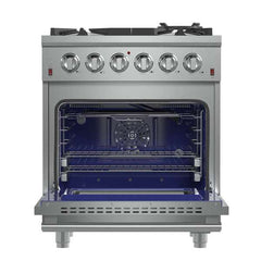 Forno Lseo 30" Gas Range with 5 Burners and Convection Oven - FFSGS6239-30 - The Home Selection