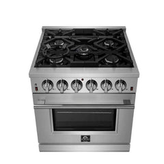 Forno Lseo 30" Gas Range with 5 Burners and Convection Oven - FFSGS6239-30 - The Home Selection