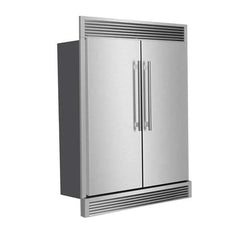 Forno Maderno 2-28-Inch Wide Convertible Refrigerator/Freezer, Decorative Trim, 27.2 cu.ft, 84-Inch High, ENERGY STAR Certified - FFFFD1722-60SG - The Home Selection