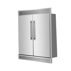 Forno Maderno 2-28-Inch Wide Convertible Refrigerator/Freezer, Decorative Trim, 27.2 cu.ft, 84-Inch High, ENERGY STAR Certified - FFFFD1722-60SG - The Home Selection