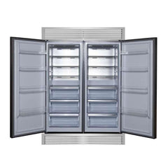 Forno Maderno 2-28-Inch Wide Convertible Refrigerator/Freezer, Decorative Trim, 27.2 cu.ft, 84-Inch High, ENERGY STAR Certified - FFFFD1722-60SG - The Home Selection