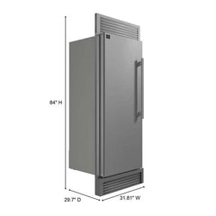 Forno Maderno 28" Built-In Convertible Refrigerator, 13.6 cu.ft. with Decorative Grill - 32" Wide - FFFFD1722-32 - The Home Selection