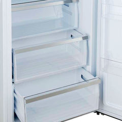 Forno Maderno 28-Inch Built-In Convertible Refrigerator in White with Antique Brass Handle, 13.6 cu.ft. with Decorative Grill - 32-Inch Wide - FFFFD1722-32 - The Home Selection