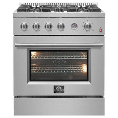 Forno Marco 30-inch Gas Range, 4 Burners 37,000 BTU, 4.32 cu.ft. Convection Oven - FFSGS6277-30 - The Home Selection
