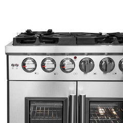 Forno Massimo 30-Inch French Door Gas Range in Stainless Steel (FFSGS6439-30) - The Home Selection