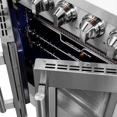 Forno Massimo 30-Inch French Door Gas Range in Stainless Steel (FFSGS6439-30) - The Home Selection