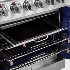 Forno Massimo 30-Inch French Door Gas Range in Stainless Steel (FFSGS6439-30) - The Home Selection