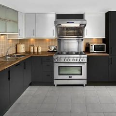 Forno Massimo 36" Dual Fuel Range in Stainless Steel - FFSGS6125-36 - The Home Selection