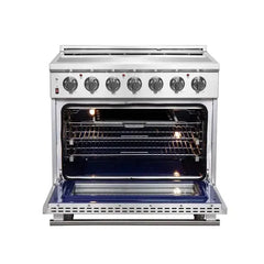 Forno Massimo 36-Inch Electric Range in Stainless Steel (FFSEL6020-36) - The Home Selection