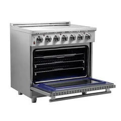 Forno Massimo 36-Inch Electric Range in Stainless Steel (FFSEL6020-36) - The Home Selection