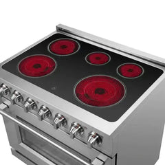 Forno Massimo 36-Inch Electric Range in Stainless Steel (FFSEL6020-36) - The Home Selection