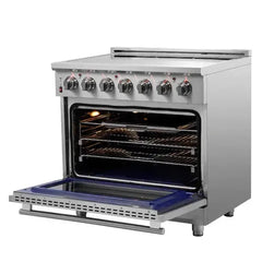 Forno Massimo 36-Inch Electric Range in Stainless Steel (FFSEL6020-36) - The Home Selection