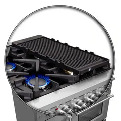Forno Massimo 48-Inch French Door Gas Range in Stainless Steel (FFSGS6439-48) - The Home Selection
