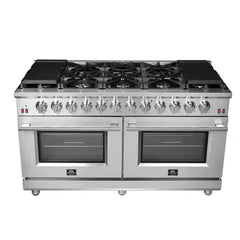 Forno Massimo 60-Inch Gas Range in Stainless Steel (FFSGS6239-60) - The Home Selection