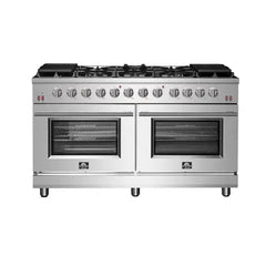 Forno Massimo 60-Inch Gas Range in Stainless Steel (FFSGS6239-60) - The Home Selection