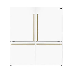 Forno Milano 2-Piece 62-Inch Freestanding Dual Bottom Freezer Refrigerator – 34.4 cu.ft, Touch Control, Ice Maker - FFFFD1787-60 - The Home Selection